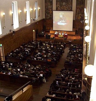 L'Aula Magna della Cattolica di Milano.
