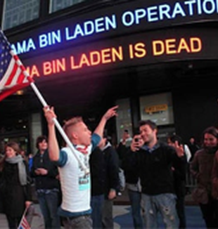Festeggiamenti negli Usa per la morte di Bin Laden.