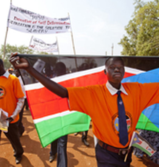 Manifestazioni per l'indipendenza del Sud Sudan.