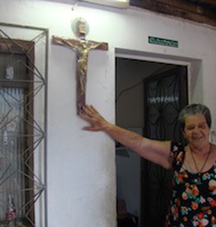 Amara Oliveira,  82 anni, una degli abitanti della  <br>favela di Varginha.