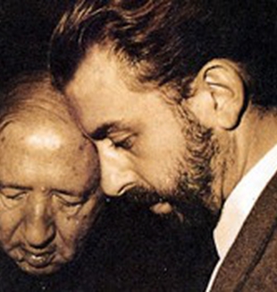 Enzo Piccinini in una foto d'archivio <br>con don Luigi Giussani.