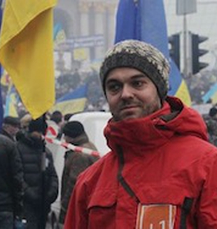 Alex Sigov in Piazza Maidan.