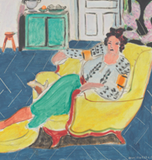 Henri Matisse, <em>Donna in poltrona</em> (part.), 1940.