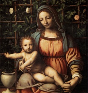 Bernardino Luini, <em>Madonna del Roseto</em>.