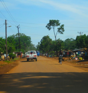 Una strada di Kampala, in Uganda.