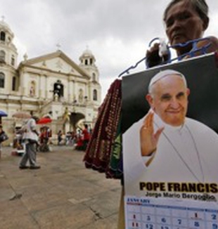 L'attesa per l'arrivo del Papa nelle Filippine.