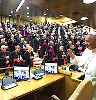 Papa Francesco al Sinodo sulla Famiglia.