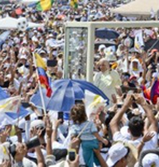 La visita del Papa a Guayaquil, Ecuador.