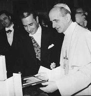 Aldo Moro con papa Paolo VI.