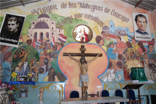 La cappella Nuestra Señora de Caacupé nella ''Villa 21''