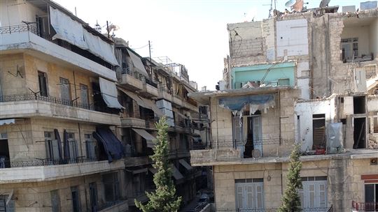 Aleppo oggi, distrutta dalla guerra.