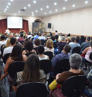 La presentazione di "A beleza desarmada" a San Paolo (Brasile)