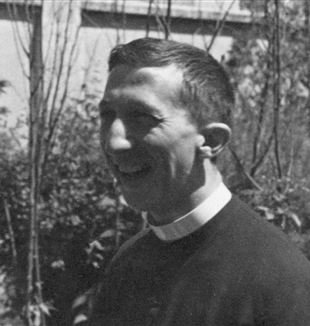 Don Giussani il giorno della prima Messa a Desio, il 31 maggio 1945 (Archivio personale Livia Giussani)