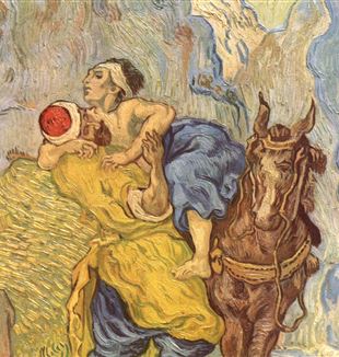 Vincent Van Gogh, "Il buon samaritano", 1890 (particolare)